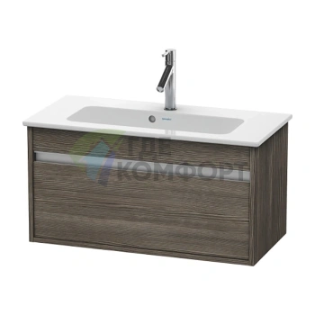 Duravit Ketho — тумба под раковину 410x800x385 с выдвижным ящиком в цвете «коричневая сосна» (KT642305151) - фото 1