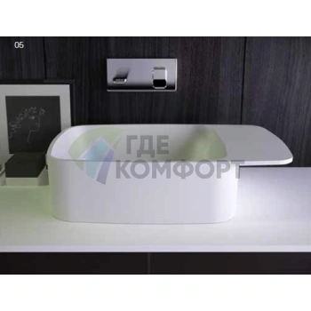 Раковина настольная KNIEF Pride 67x40x15 см, белая матовая, без отверстия под смеситель - фото 1