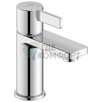 Смеситель для раковины Duravit D-Neo, хром, 1 отверстие, без донного клапана (DE1010002010) - фото 1
