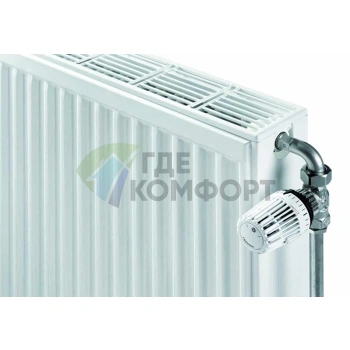 Радиатор стальной панельный Stelrad Compact 22 09 06 с боковым подключением - фото 3