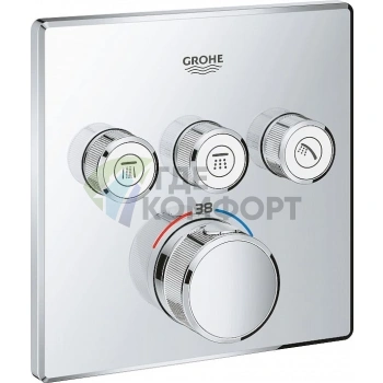 Термостат для ванны и душа Grohe Grohtherm SmartControl 29126000 - фото 1