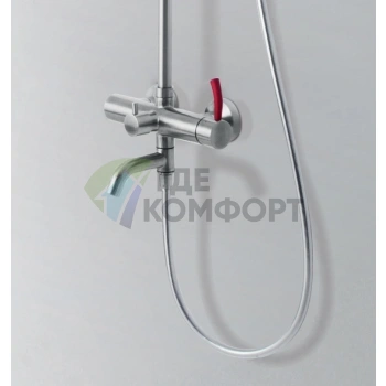 Душевая стойка Lemark Element LM5162S с верхним лейкой - фото 4