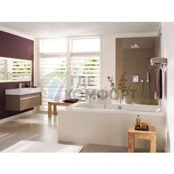 Смеситель Grohe Eurocube 23140000 для ванны с душем и термостатом - фото 4