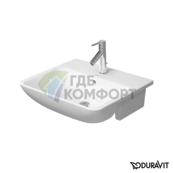 Раковина Duravit ME by Starck белая для встраивания в столешницу 550x455 мм (378550000) - фото 1
