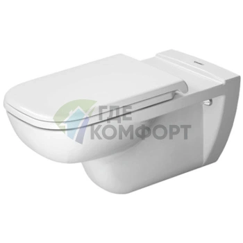 Подвесной унитаз Duravit D-Code для маломобильных граждан: вертикальный смыв, размер 360x700 мм, белый (22280900002) - фото 1