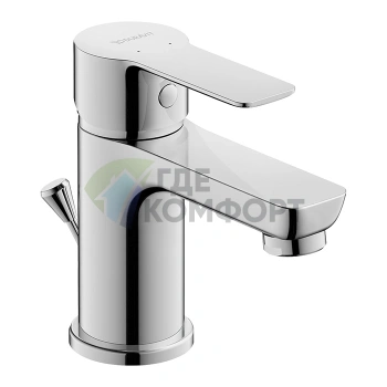 Смеситель для раковины Duravit A.1 однорычажный с донным клапаном, хром (A11010001010) - фото 1