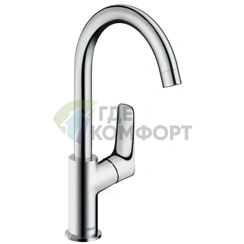 Кухонный смеситель Hansgrohe Logis M31 однорычажный с поворотным изливом, хром (71835000) - фото 1