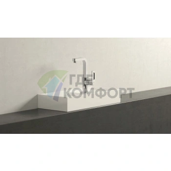 Стильный настенный смеситель Grohe Quadra 23297000 для раковины - фото 2