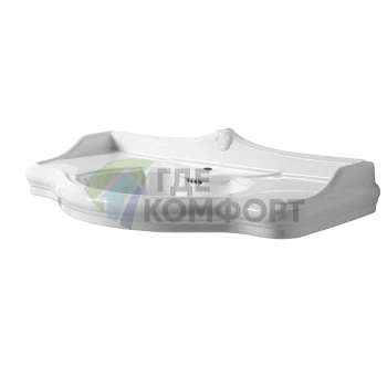 Раковина AZZURRA JUBILAEUM с высоким бортом 112x62 см, белая - фото 1