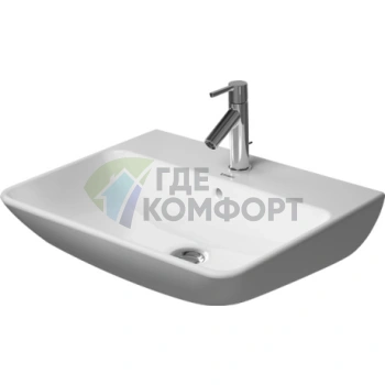 Раковина Duravit ME by Starck с переливом и 3 отверстиями под смеситель 600x460 мм белая (2335600030) - фото 1