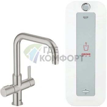 Кухонный смеситель Grohe Red Duo 30156DC0 с мгновенным нагревом воды - фото 1