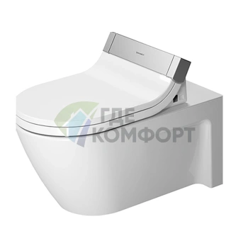 Унитаз подвесной Duravit Starck 2 для биде-крышки Sensowash, белый (2533590000) - фото 1