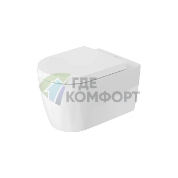 Унитаз подвесной Duravit Me by Starck Rimless 570x370 мм с креплением Durafix и покрытием WonderGliss (25290926001) - фото 1