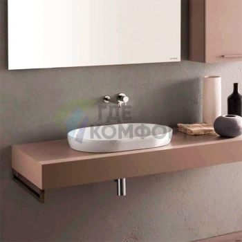 Раковина-чаша GLOBO T-Edge 60×41 см, белая, без отверстия под смеситель (B6O61.BI*0)