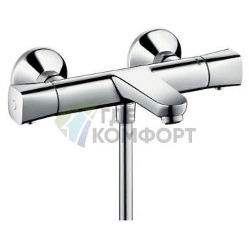 Комплект для ванной Hansgrohe: термостат Ecostat Universal для ванны с душем и смеситель Talis Select E для раковины - фото 4