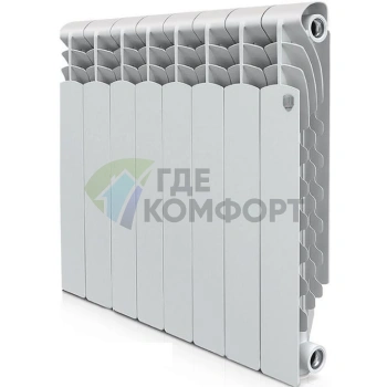 Радиатор биметаллический Royal Thermo Revolution Bimetall 500 8 секций - фото 1