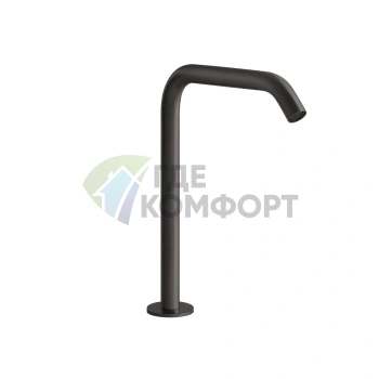Излив отдельностоящий GESSI 316: хром и черный металл (Brushed Black Metal PVD) (54093#707) - фото 1