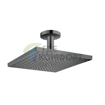 Верхний душ HG Raindance 300x300 мм с потолочным креплением, шлифованный черный хром (26250340) - фото 1