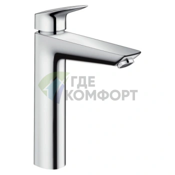 Смеситель для раковины Hansgrohe Logis на одно отверстие с донным клапаном, хром (71090000) - фото 1