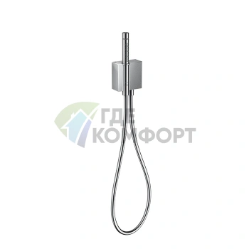 Ручной душ AX Edge 2jet с держателем, хром (46520000) - фото 1