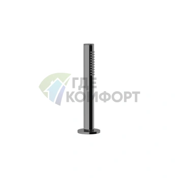 Gessi Ingranaggio Душевой комплект на борт ванны Black Metal Brushed PVD (63327#707) - фото 1