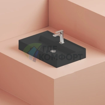 Накладная раковина Artceram Scalino 75x48 см, черный матовый (SCL008 17 00) - фото 1