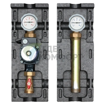 Насосная группа Meibes V-UK 1 с насосом Grundfos Alpha2 L 25-60 со смесителем ME 66813.10