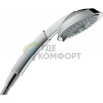 Ручной душ HG Raindance Classic с 3 режимами струи и хромированным покрытием (28548000) - фото 1