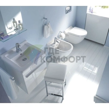 Подвесной унитаз Duravit Starck 3 с инновационной системой смыва — артикул 2201090000 (2201090000) - фото 3