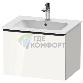 Тумбочка подвесная Duravit D-Neo 440x610x462, 1 ящик, белый высокоглянцевый (DE426102222) - фото 1