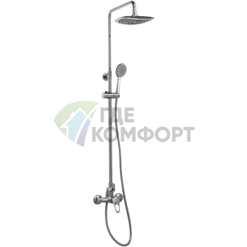 Душевая стойка Lemark Omega LM3160C: Смеситель для душа с верхним изливом, хром - фото 1