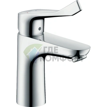Смеситель для раковины Hansgrohe Focus Care с донным клапаном и длинной ручкой, хром (31911000) - фото 1