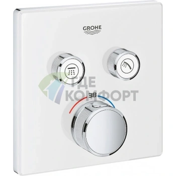 Термостатический смеситель Grohe Grohtherm SmartControl 29156LS0 для ванны с душем в цвете лунно-белый - фото 1