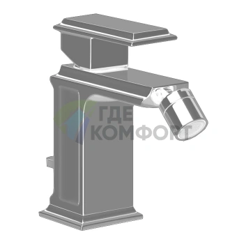 Смеситель для биде Gessi Eleganza: донный клапан, цвет Finox (46007#149) - фото 1
