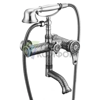 Смеситель Zorg Antic A 400W-SL для ванны с душем настенный - фото 1