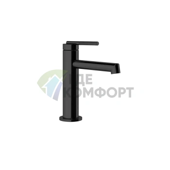 Смеситель для раковины Gessi Ingranaggio Black XL без донного клапана, в комплекте с подключением (63502#299) - фото 1