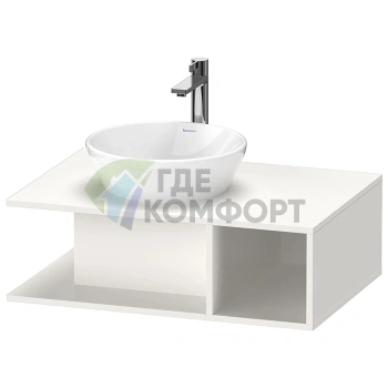 Тумбочка подвесная Duravit D-Neo Compact, 260x800x550 мм, белая высокоглянцевая (DE492802222) - фото 1