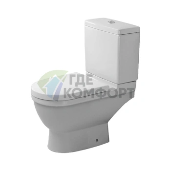 Унитаз-компакт подвесной Duravit Starck 3: Элегантный дизайн и компактность (126090000) - фото 2