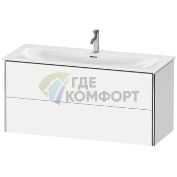 Тумба подвесная Duravit XSquare 234412 с 2 ящиками, 560x1210x478 мм, белый глянец (XS432602222) - фото 1