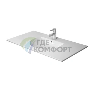 Раковина Duravit Darling New для мебели с 3 отверстиями под смеситель 1030x545мм Белый (499100030) - фото 3