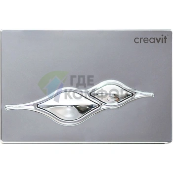 Кнопка смыва Creavit Ufo GP1004.00 глянцевый хром