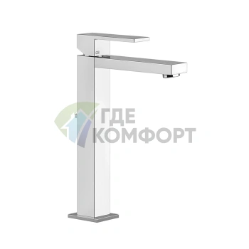 Смеситель для раковины Gessi Rettangolo с высоким изливом и донным клапаном, хром (11921#031) - фото 1