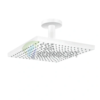 Верхний душ HG Raindance 300x300 мм, белый матовый, с потолочным креплением (26250700) - фото 1