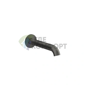 Настенный излив GESSI Origini с индивидуальной длиной в цвете Black Metal Brushed PVD (66103#707) - фото 1