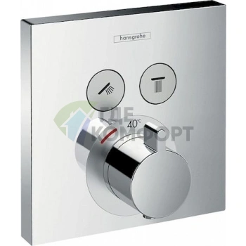 Термостат Hansgrohe ShowerSelect 15763000: точная температура для комфорта и безопасности в душе - фото 1