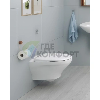 Подвесной унитаз Gustavsberg Estetic Hygienic Flush белый - фото 2