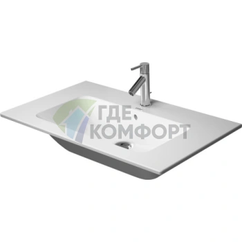 Раковина Duravit ME by Starck встраиваемая в мебель, 830x490 мм, белая, с 3 отверстиями под смеситель (2336830030) - фото 1