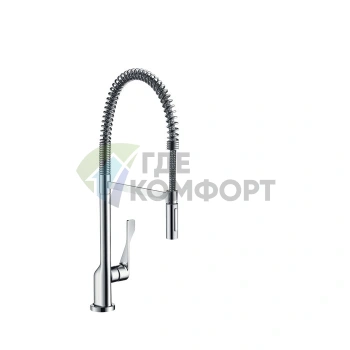 Смеситель для кухни AX Citterio Semi-Pro однорычажный, хром (39840000) - фото 1