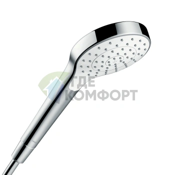 Ручной душ HG Croma Select S 110 1jet Rain с технологией EcoSmart (белый/хром) (26805400) - фото 1