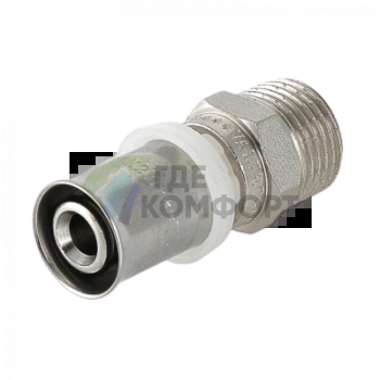 Пресс-муфта с наружной резьбой 16х3/4 Valtec - фото 4